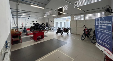 Espaço de mecânica das motos